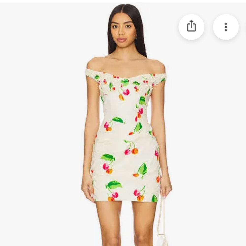 SWF Off Shoulder Pleated Mini Dess